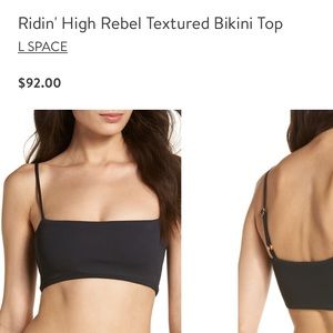 Lspace Black Bikini Top